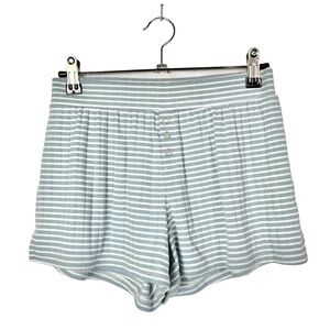 Aerie Blue & White Stripe Soft Pajama Shorts XS